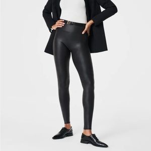 Faux leather leggings